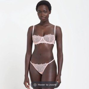 Bluebella Audrey Bra and Panty Set Pale Pink 32B S